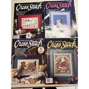 Lot Of 4 Cross Stitch Christmas & holiday  Magazines‎